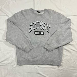 Stussy Varsity Logo Crewneck: Size L